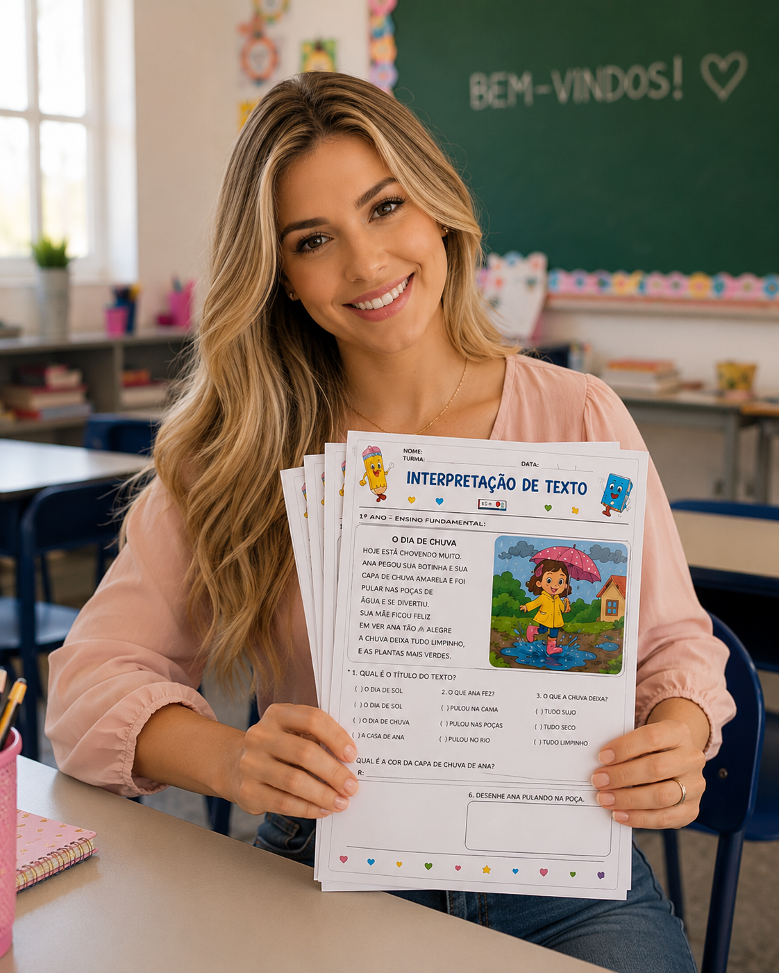 Mockup do kit de atividades